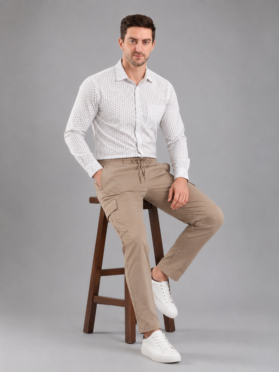 Men Cargo Cotton Lower with Pockets