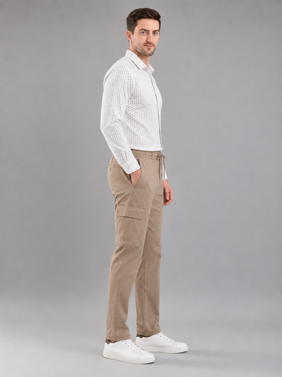 Men Cargo Cotton Lower with Pockets