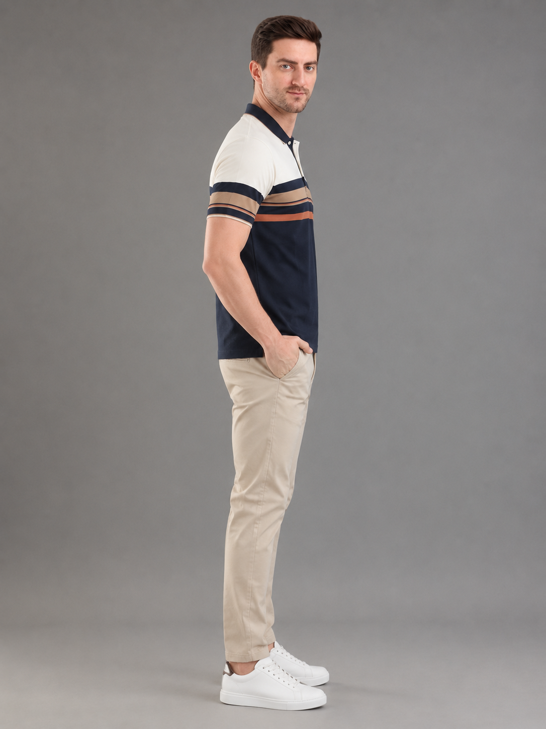 Men Black Colour Premium Solid Polo T-Shirt