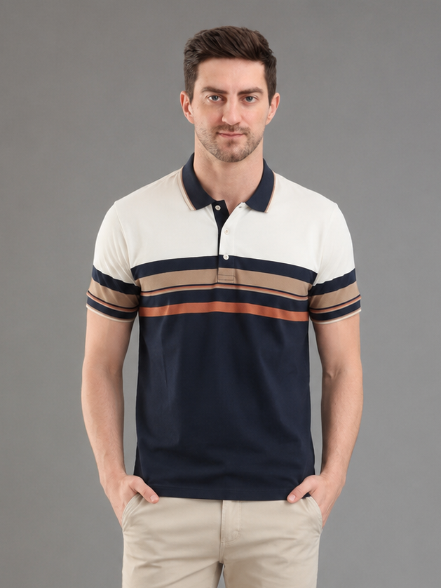 Men Black Colour Premium Solid Polo T-Shirt