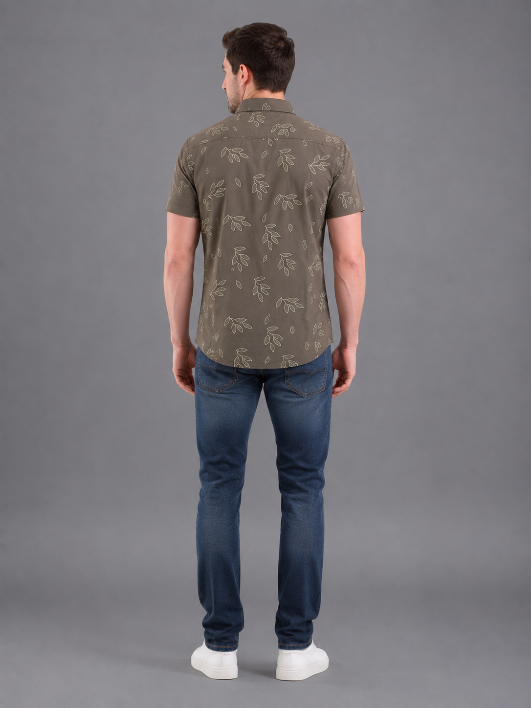 Men Premium Casual Print Half Sleeve Regular Fit Shirt