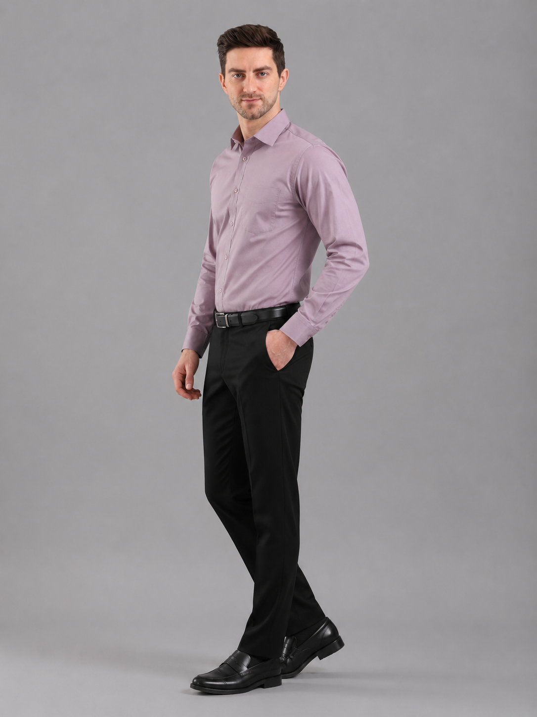 Men Premium Casual Plain Shirt Full Sleeve Regular Fit