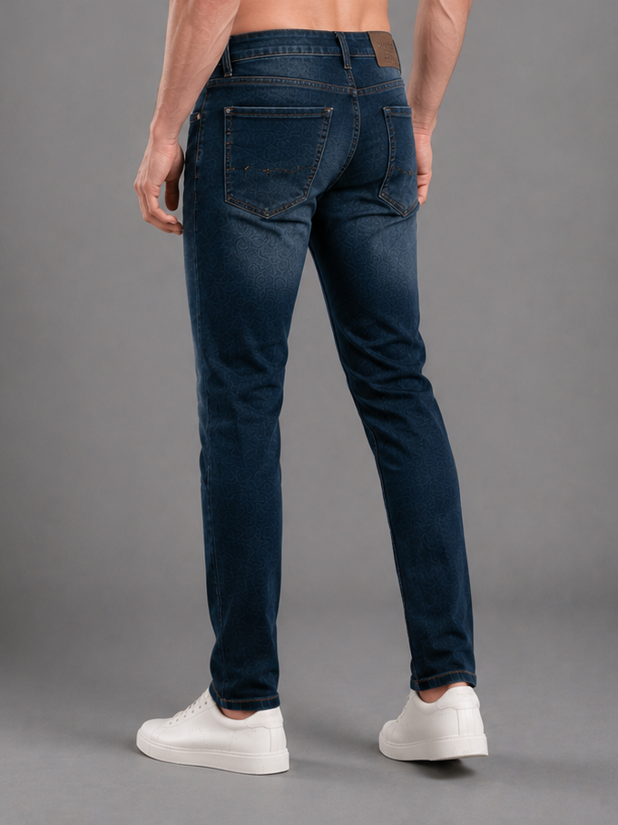 SPARKY Men Stretch Comfort Fit Dark Blue Jeans | Premium Casual Denim