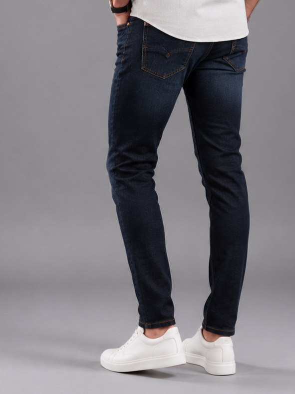 SPARKY Men Stretch Narrow Fit Dark Blue Jeans | Premium Casual Denim