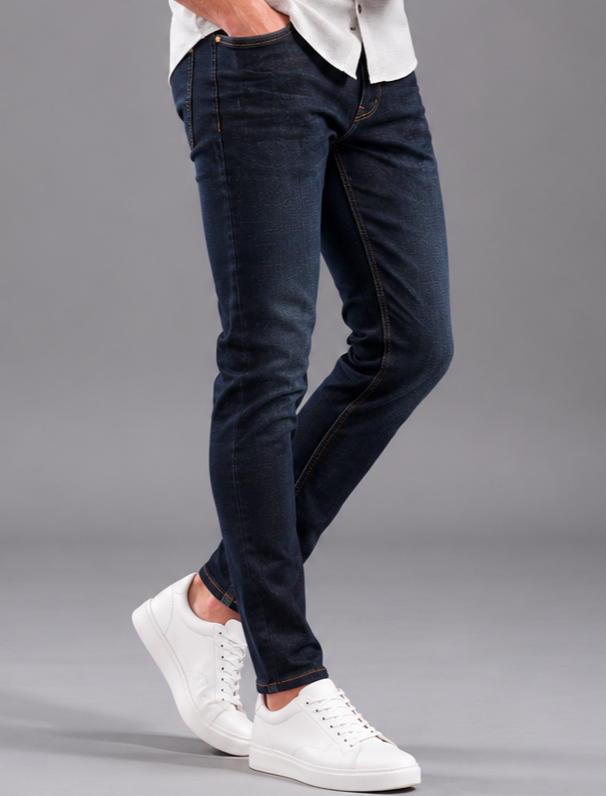 SPARKY Men Stretch Comfort Fit Mid Blue Jeans | Premium Casual Denim