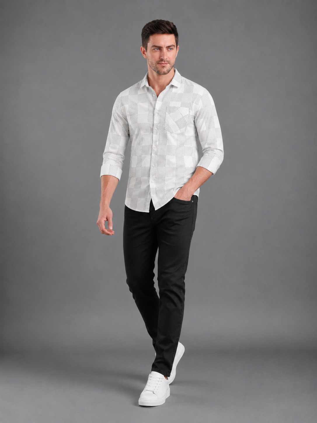 SPARKY Men Stretch Comfort Fit Mid Blue Jeans | Premium Casual Denim