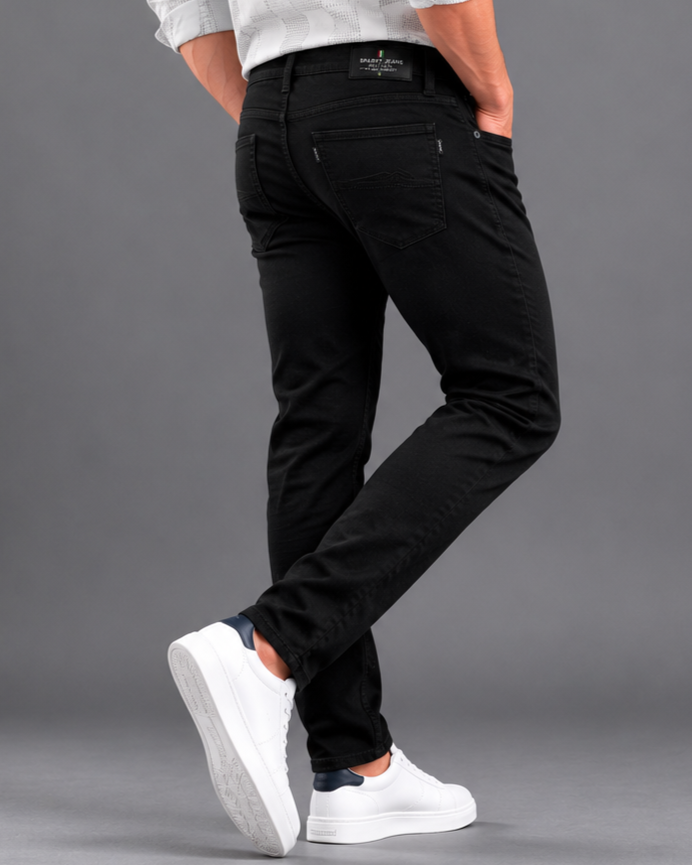 SPARKY Men Stretch Comfort Fit Mid Blue Jeans | Premium Casual Denim