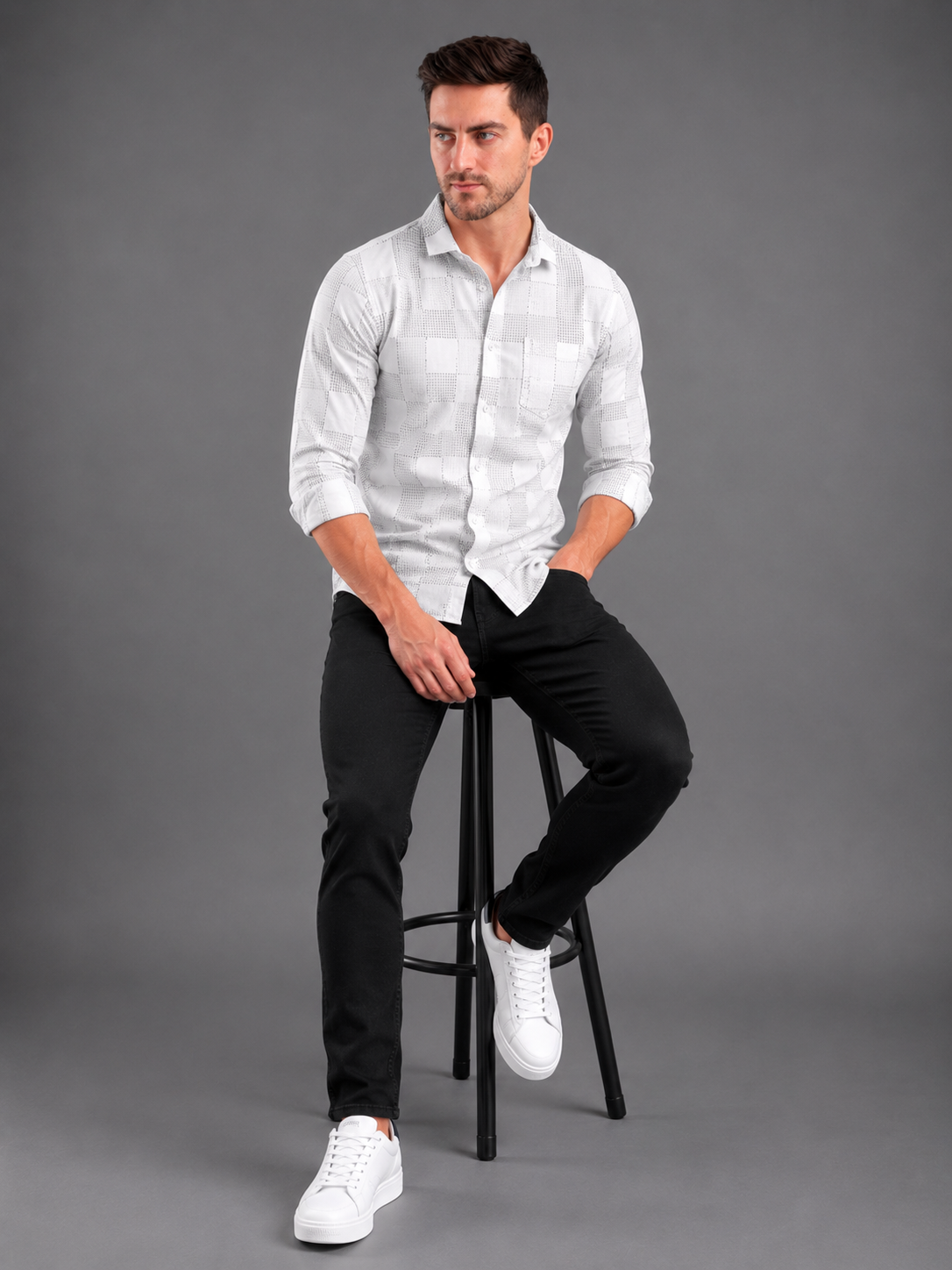 SPARKY Men Stretch Comfort Fit Mid Blue Jeans | Premium Casual Denim