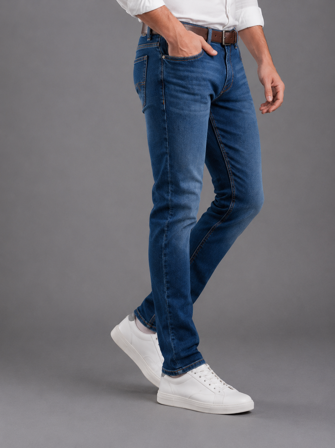 SPARKY Men | Stretch Comfort Fit | Dark Blue Jeans | Premium Casual Denim