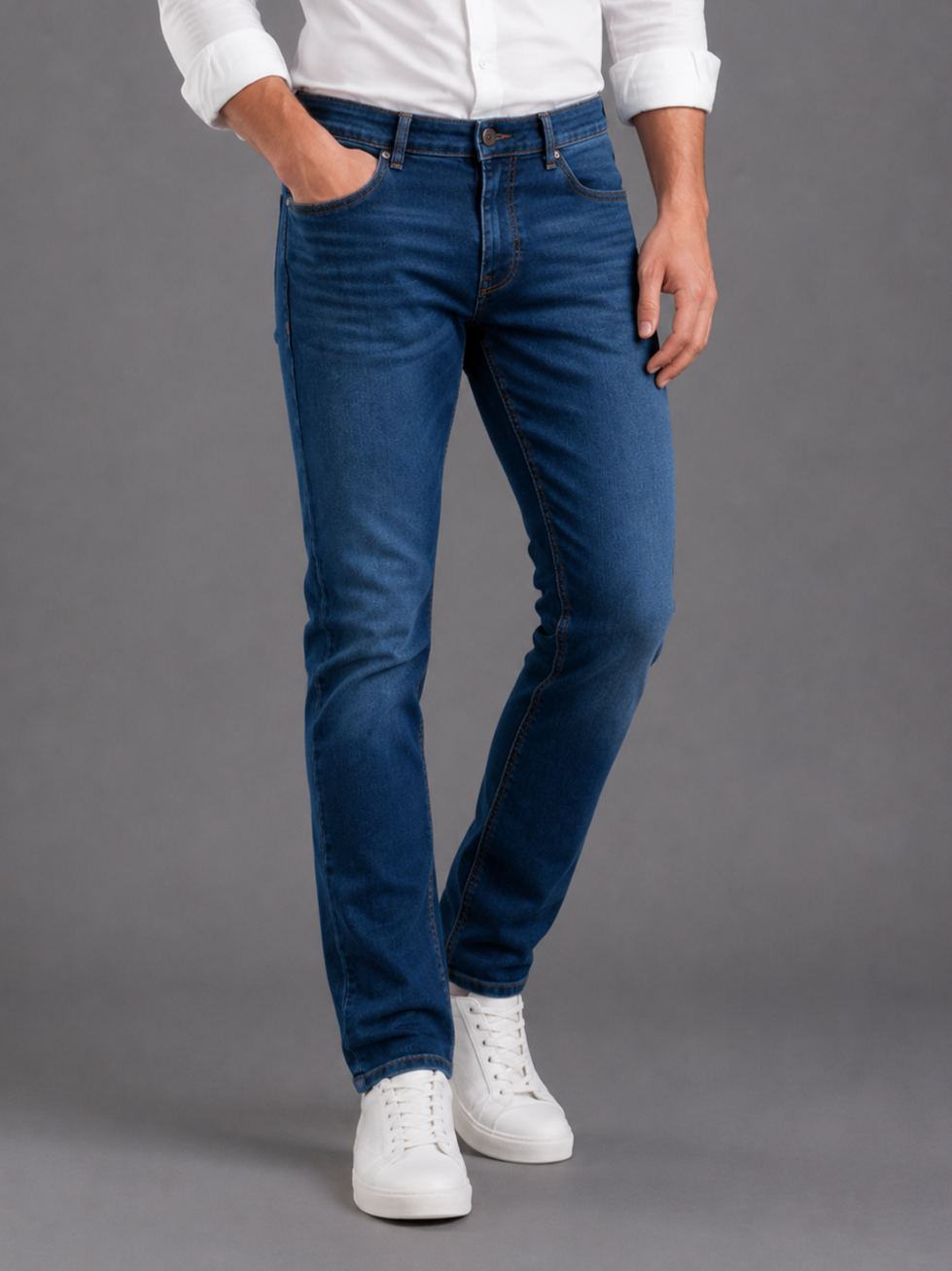 SPARKY Men | Stretch Comfort Fit | Dark Blue Jeans | Premium Casual Denim