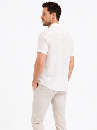 SPARKY Men Premium Formal Shirt | Lightweight Breathable Cotton White color