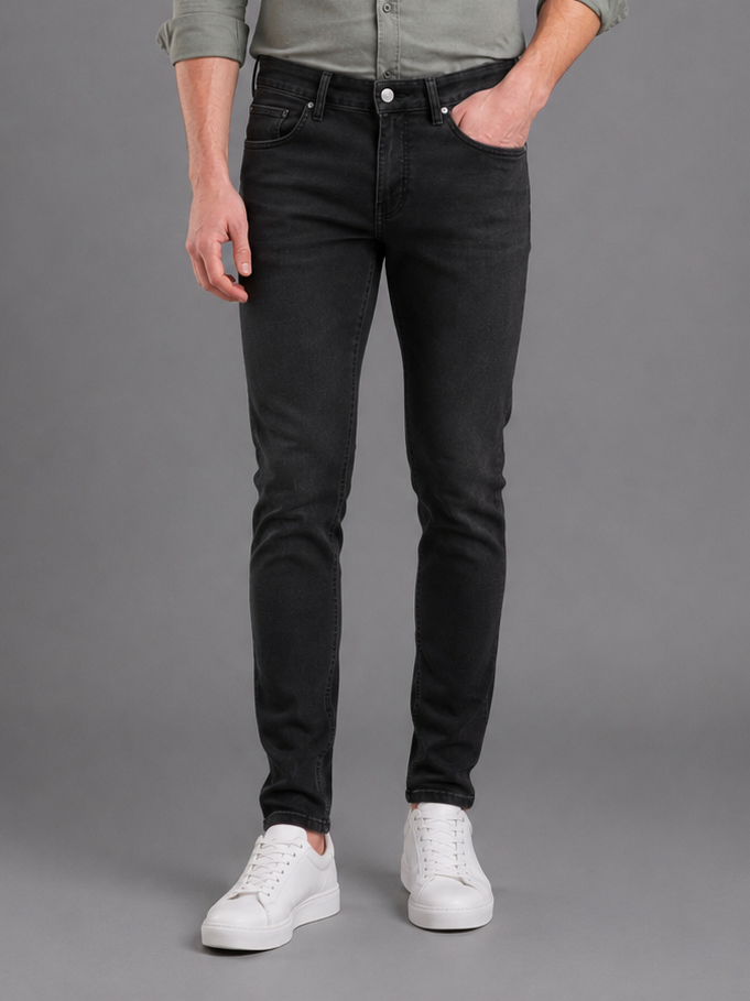 SPARKY Men Slim Fit Washed Jeans | Trendy Casual Denim Pants