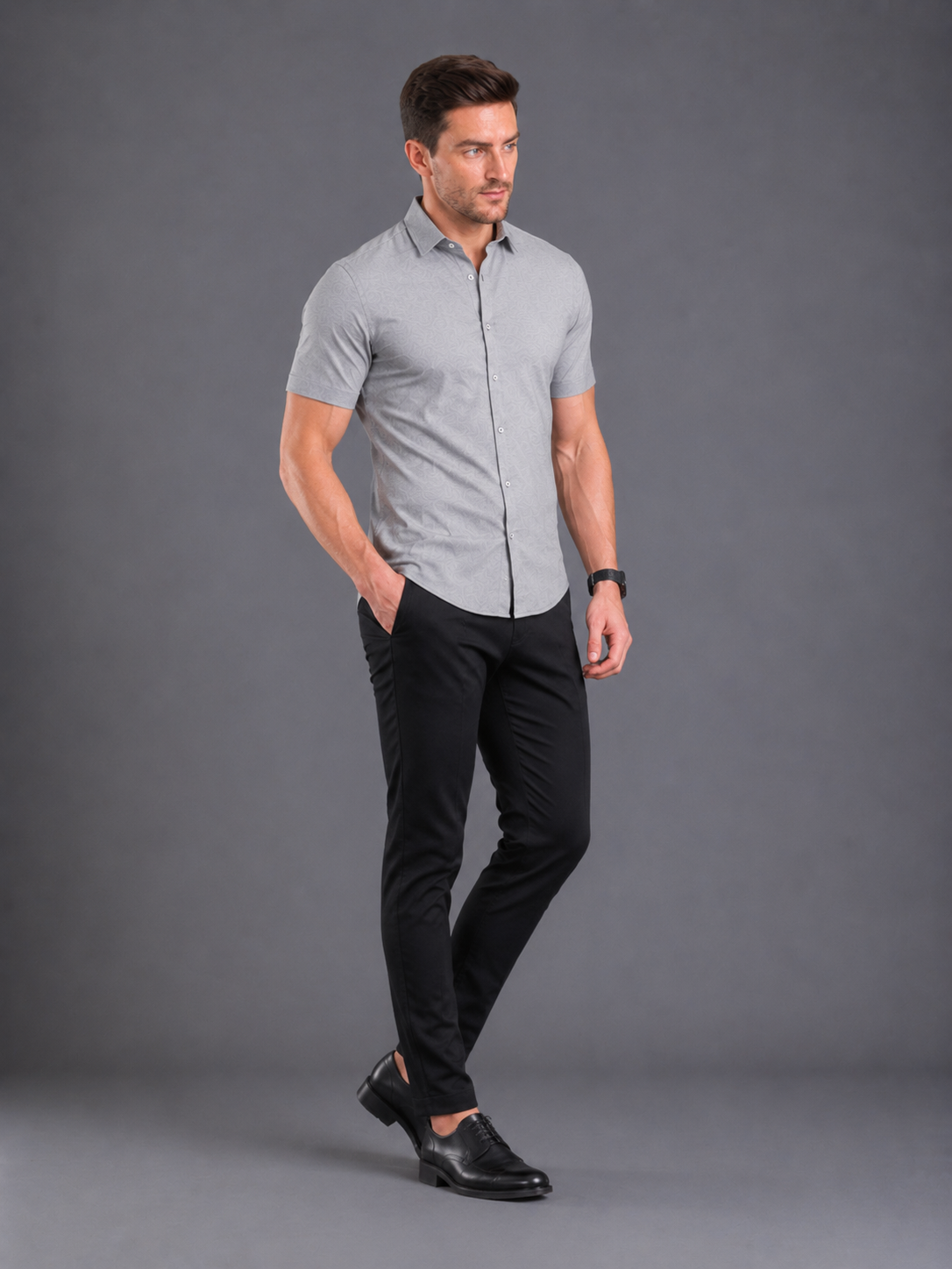 SPARKY Men Regular Fit Half Sleeve Formal Shirt | Lightweight Summer Wear
