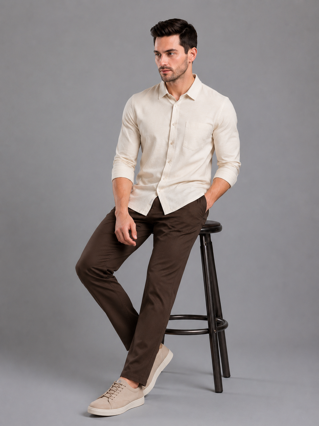 SPARKY Men Premium Cotton Casual Shirt | Stylish Daily Wear Shirt for Men
