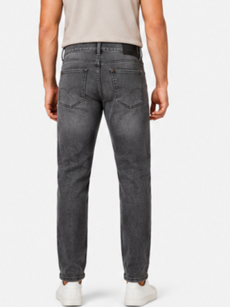 SPARKY Men Dark Grey Comfort Fit Denim Jeans | Stretchable Casual Jeans for Men