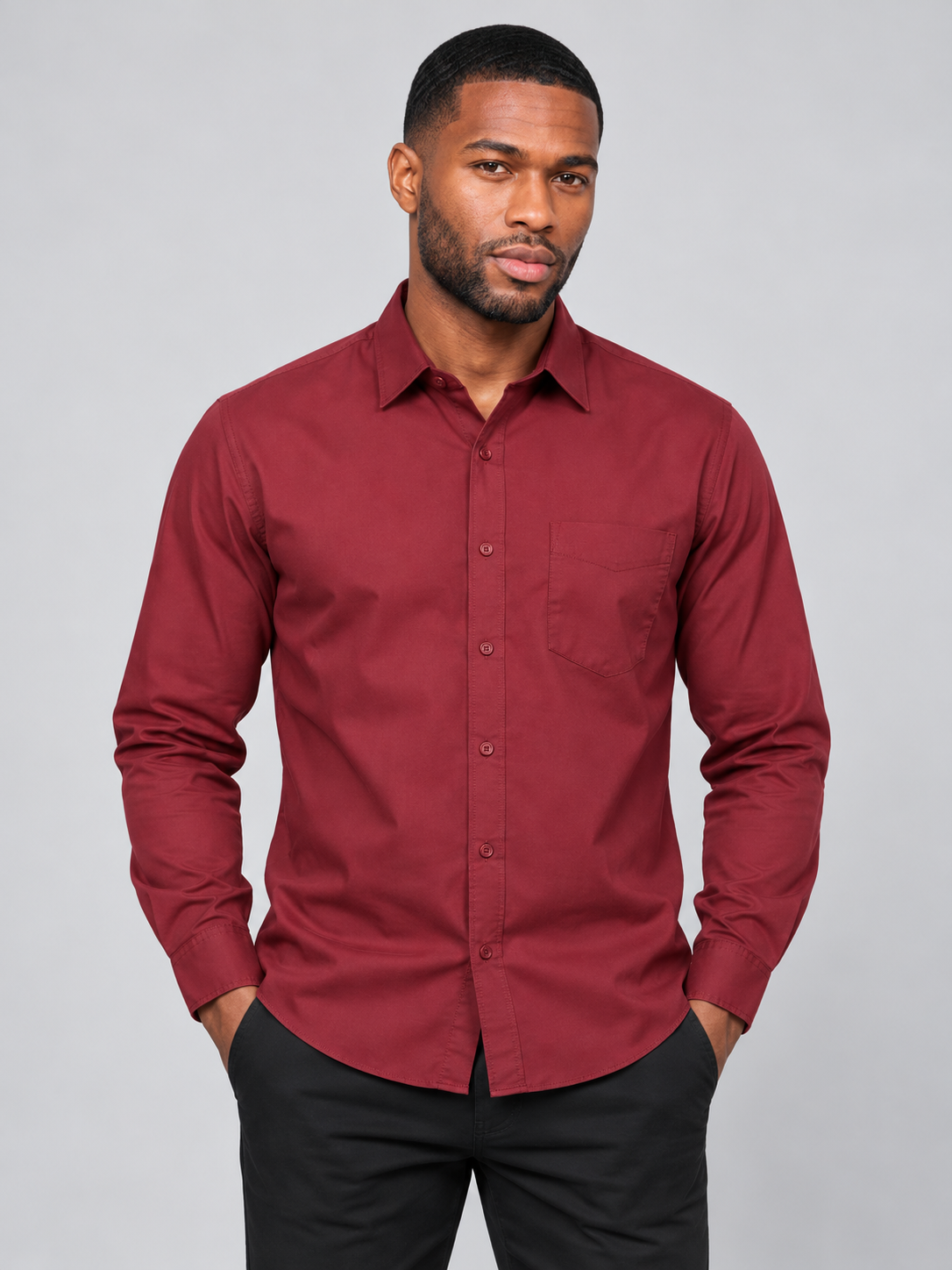 Men’s Premium Plain Casual Shirt