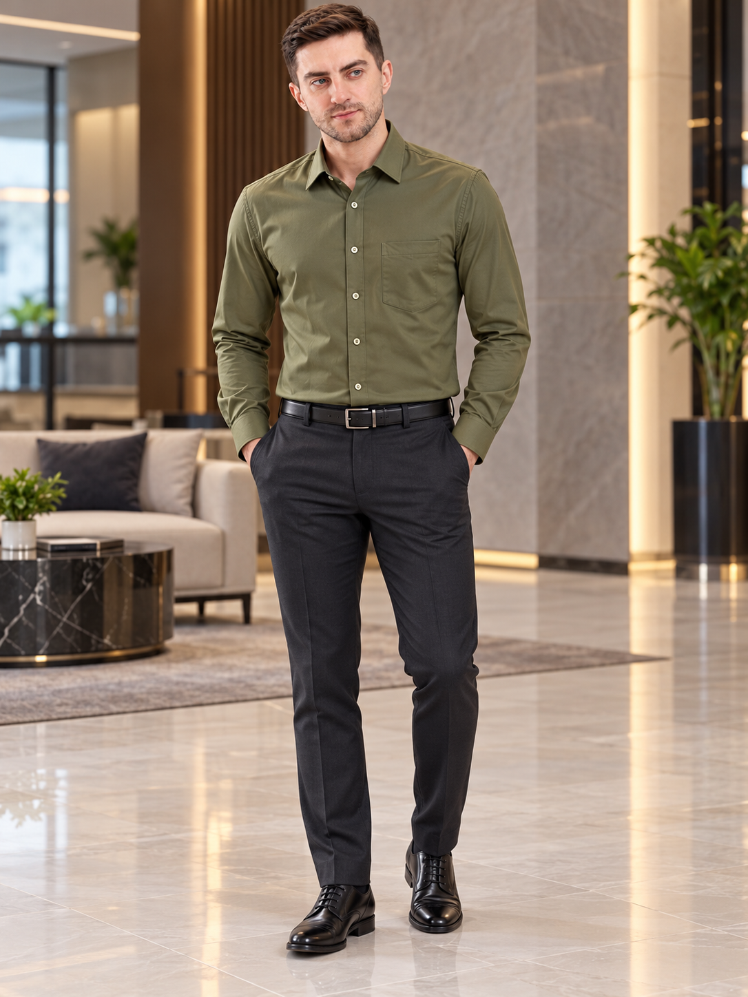 Men’s Premium Formal Plain Shirt