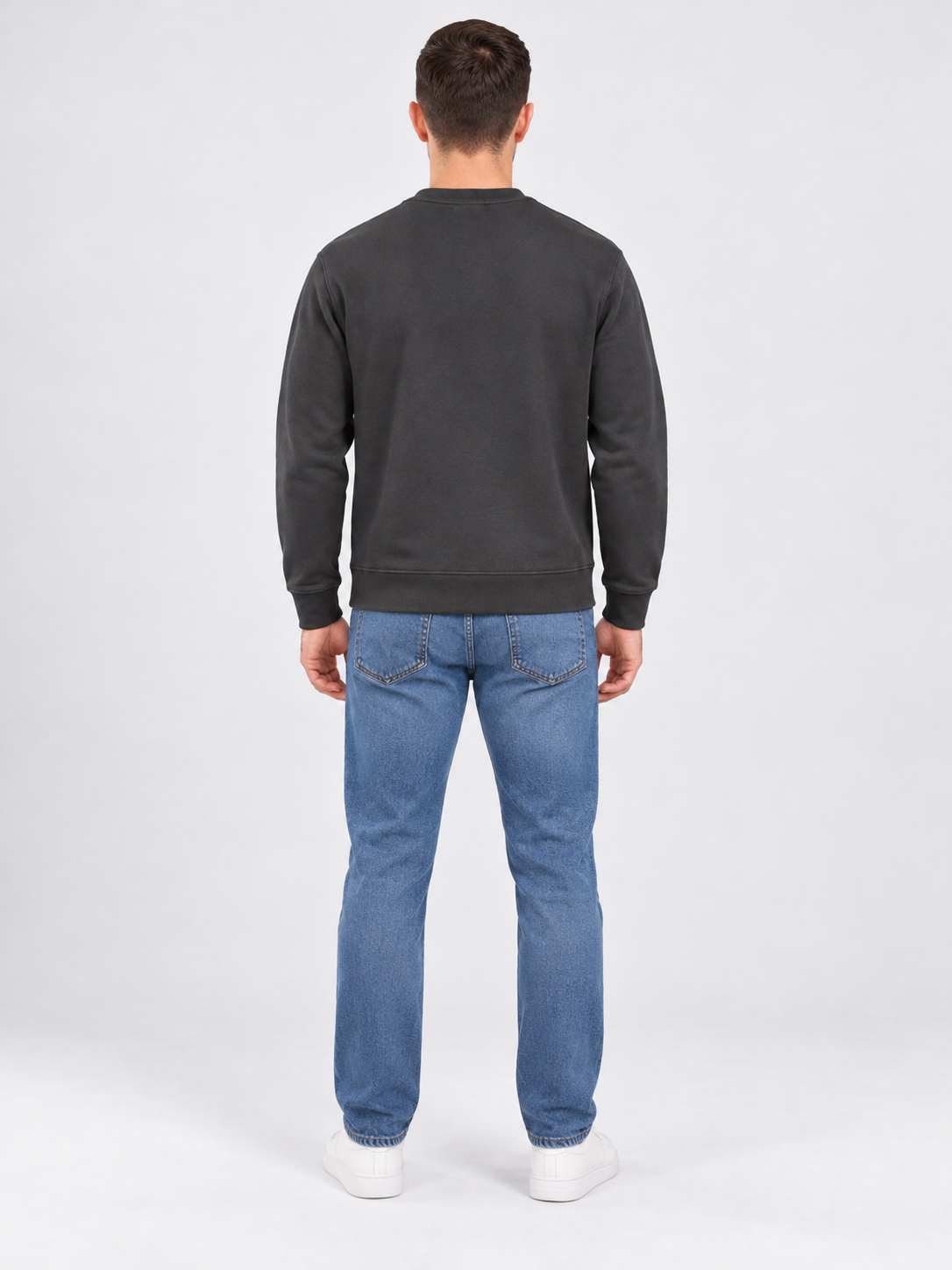 Men's Black Colour Regular Fit  Primium Sweatshirt