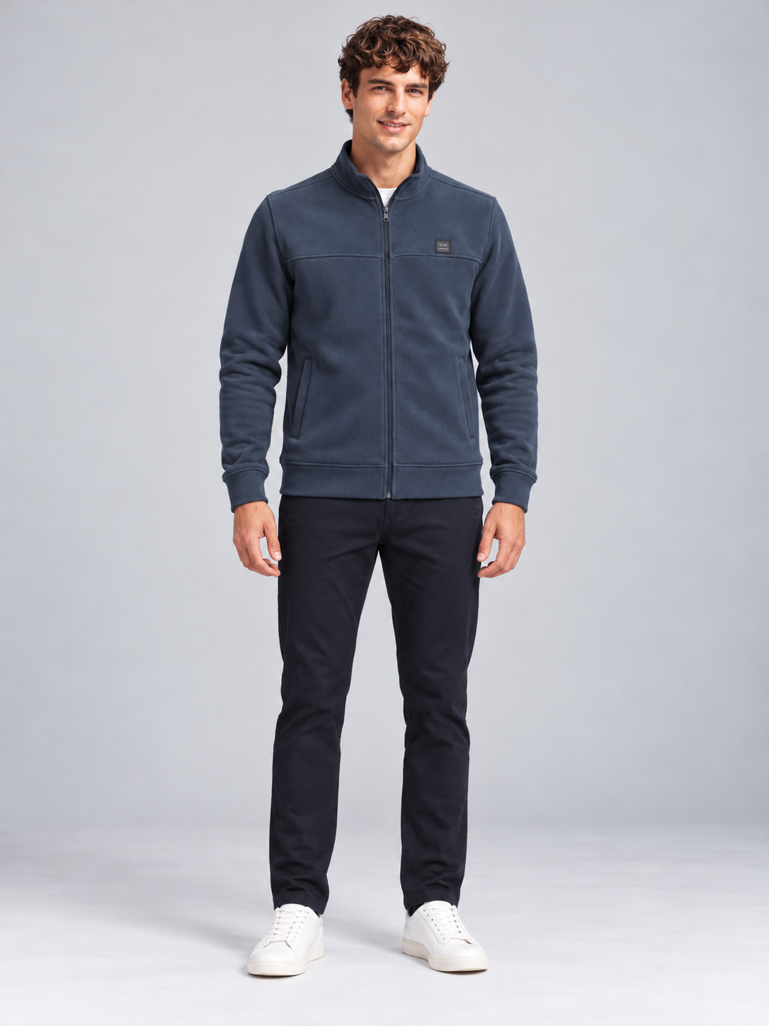Men’s Premium Full-Zipper Casual Sweatshirt