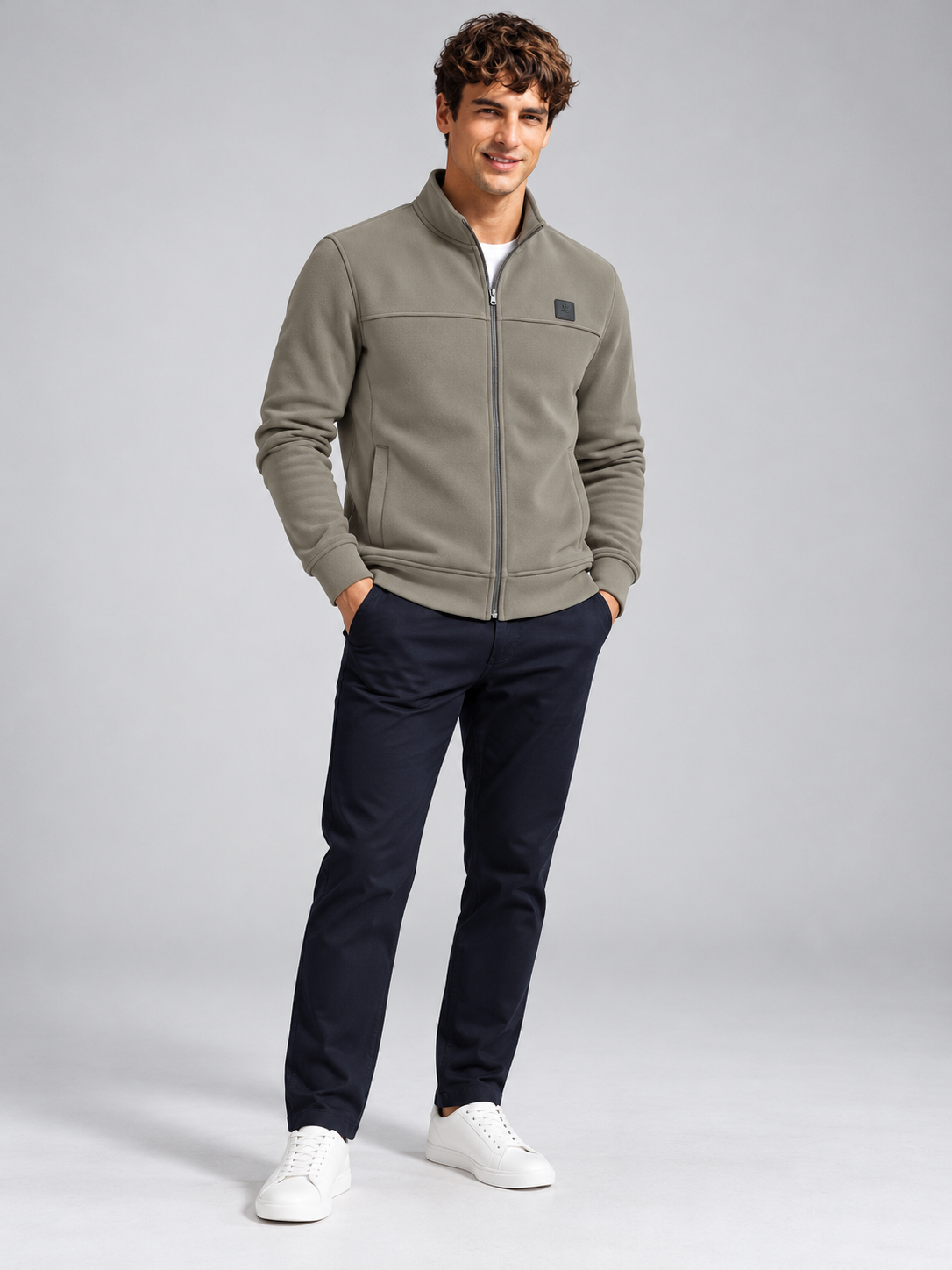 Men’s Premium Full-Zipper Casual Sweatshirt