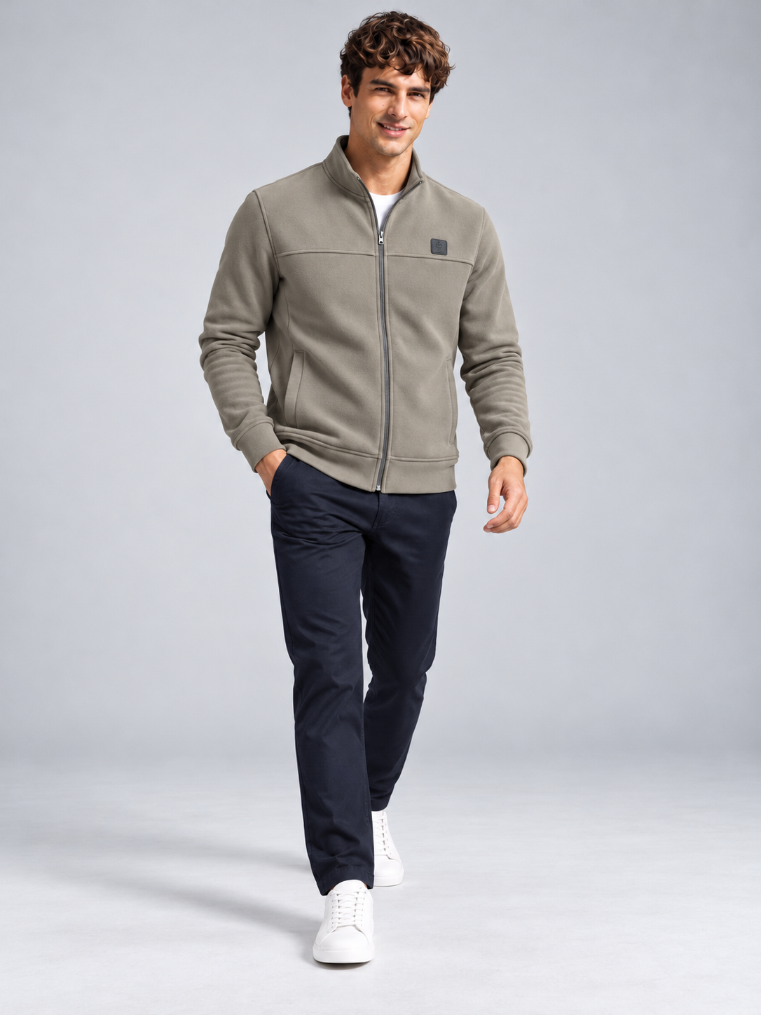 Men’s Premium Full-Zipper Casual Sweatshirt