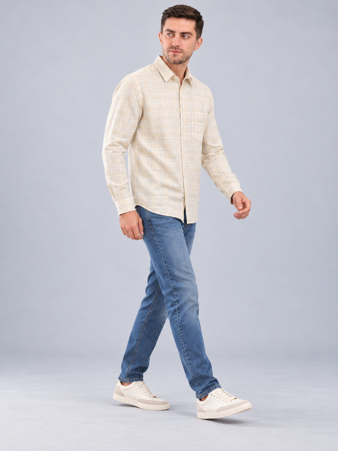 Men’s Premium Checked Casual Shirt