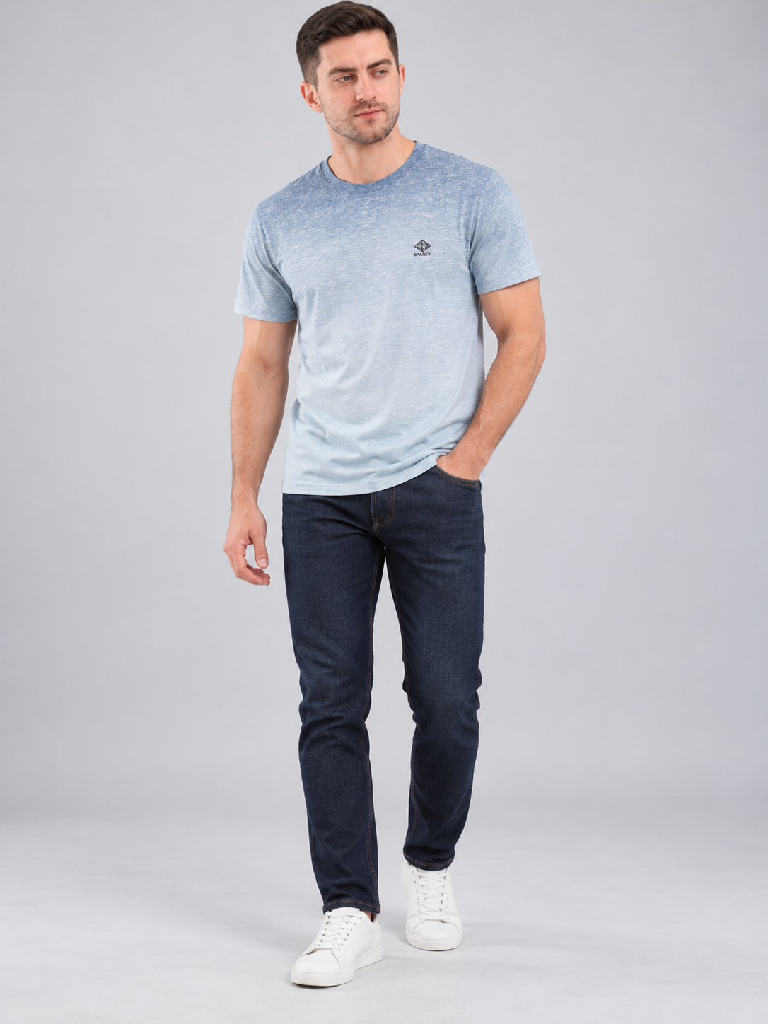 Men’s Premium Cotton Blend Half Sleeve T-Shirt
