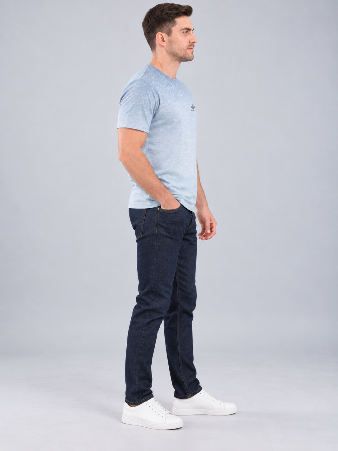 Men’s Premium Cotton Blend Half Sleeve T-Shirt