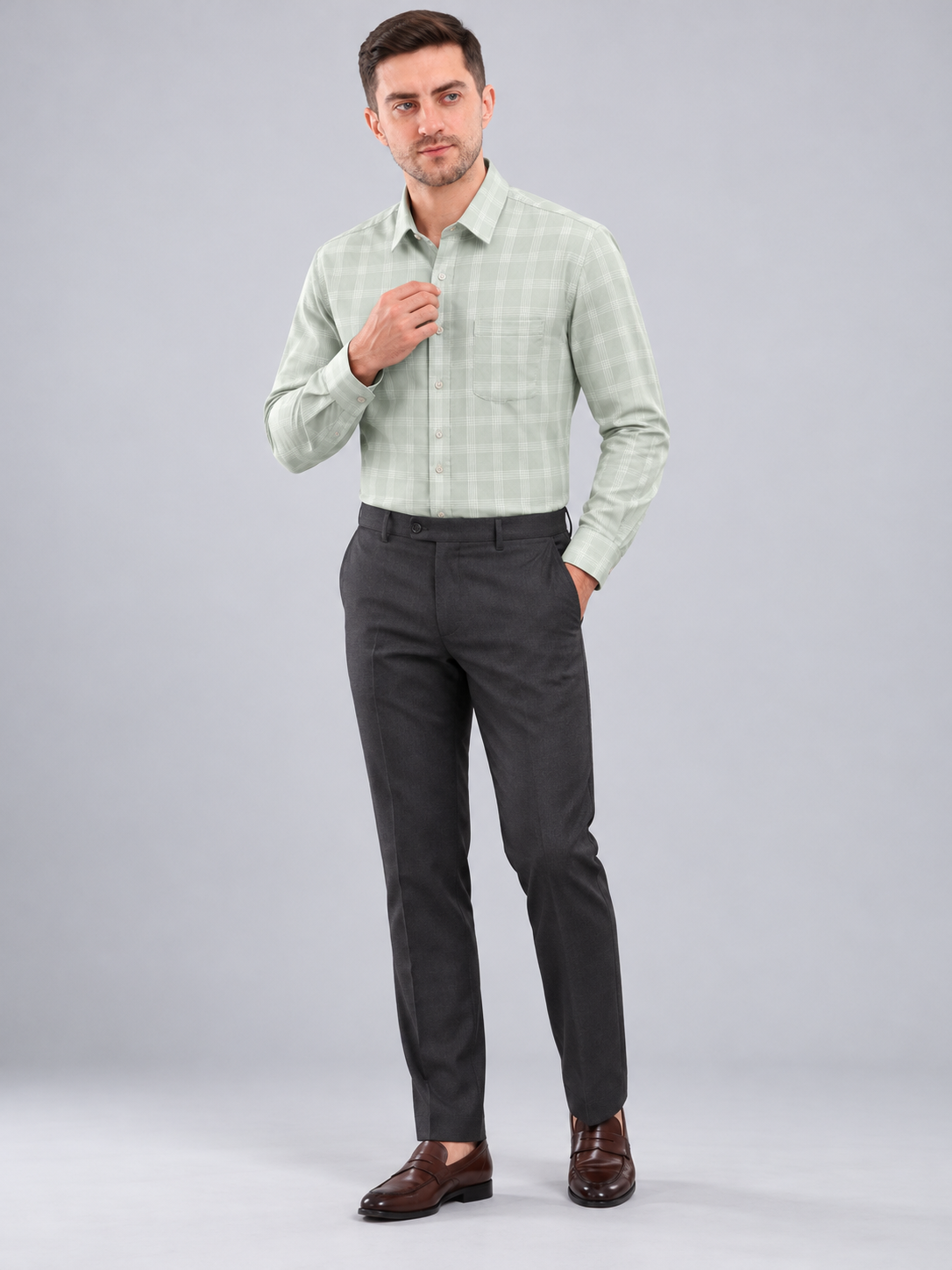 Men’s Premium Checked Formal Shirt