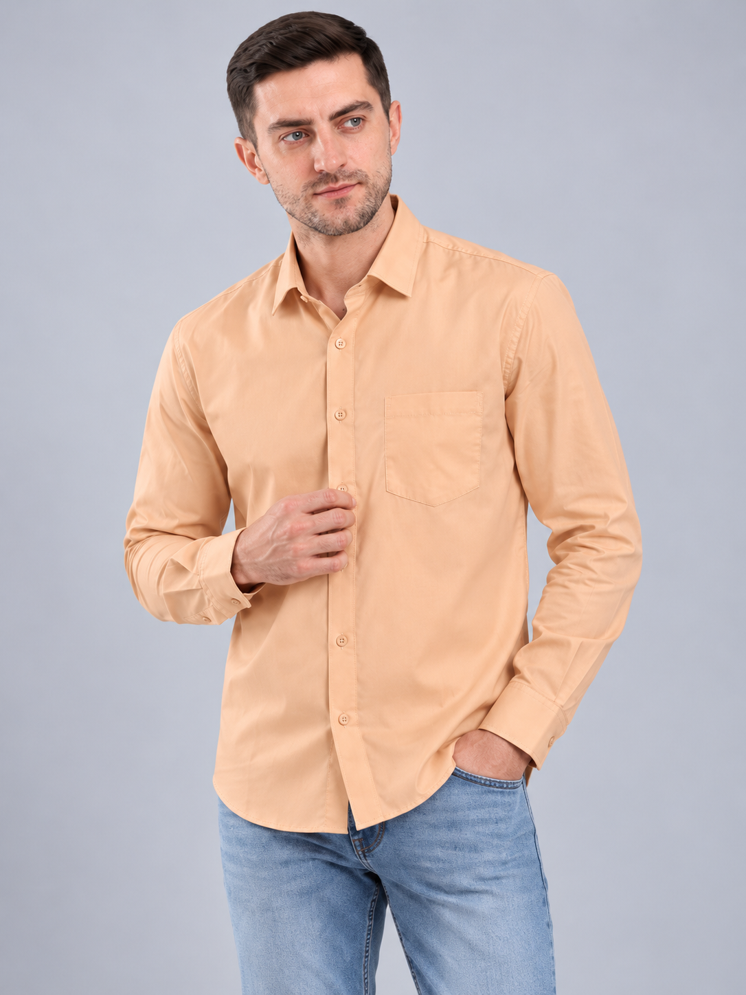Men’s Premium Plain Casual Shirt