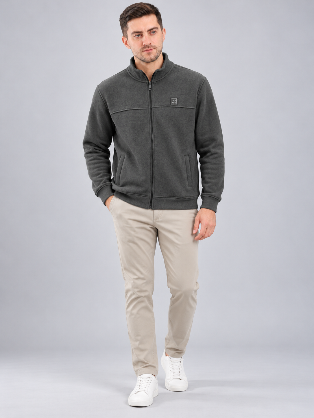 Men’s Premium Full-Zipper Casual Sweatshirt