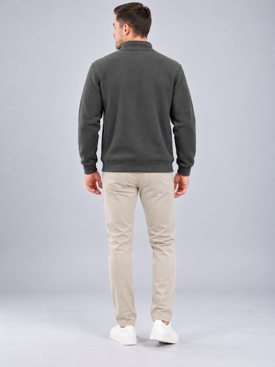 Men’s Premium Full-Zipper Casual Sweatshirt