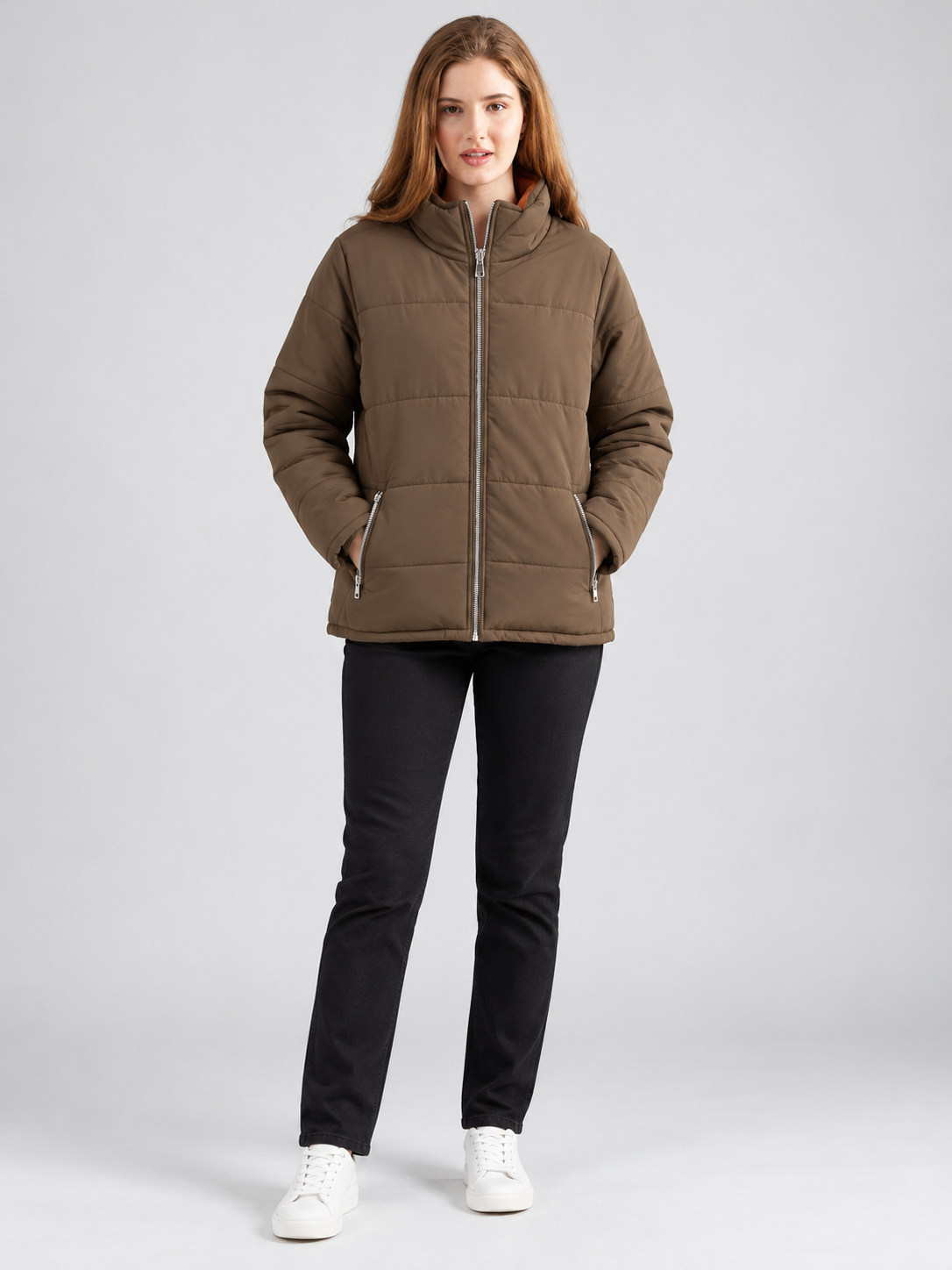 Women’s Stylish Round Neck Casual Jacket