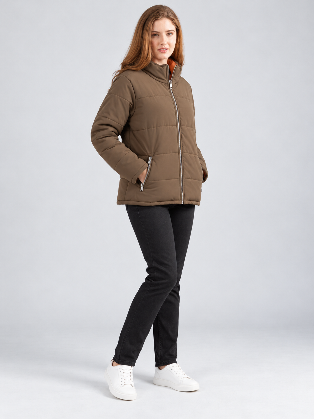Women’s Stylish Round Neck Casual Jacket