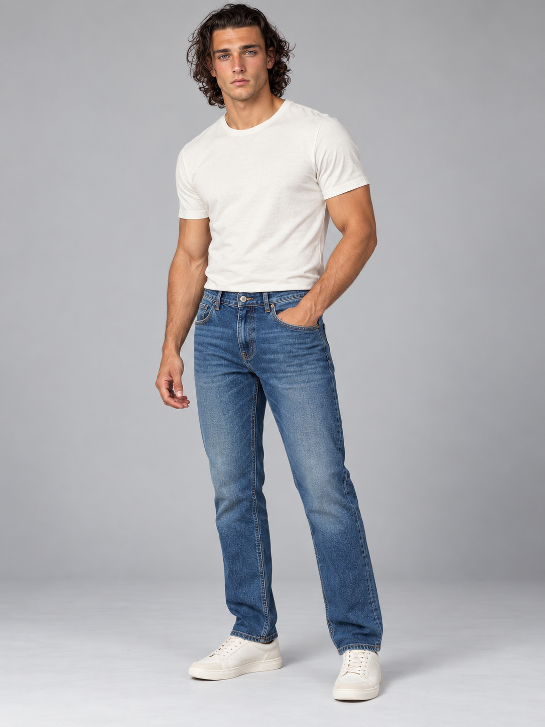 Men’s Premium Straight Fit Classic Denim Jeans