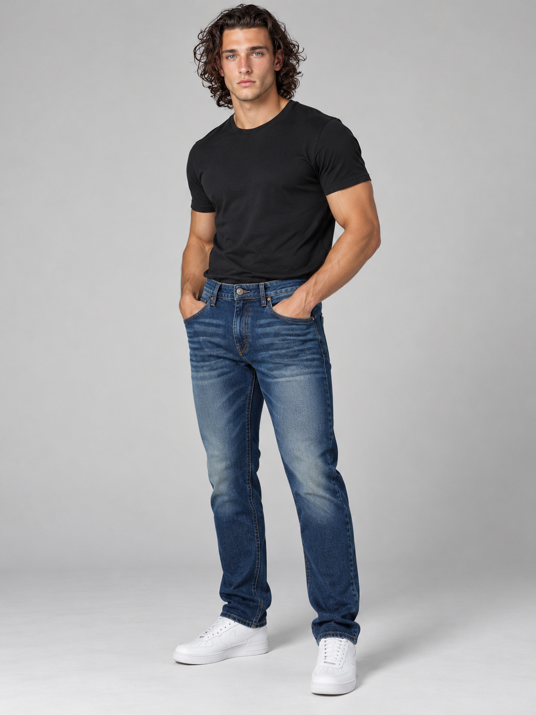 Men’s Premium Straight Fit Classic Denim Jeans