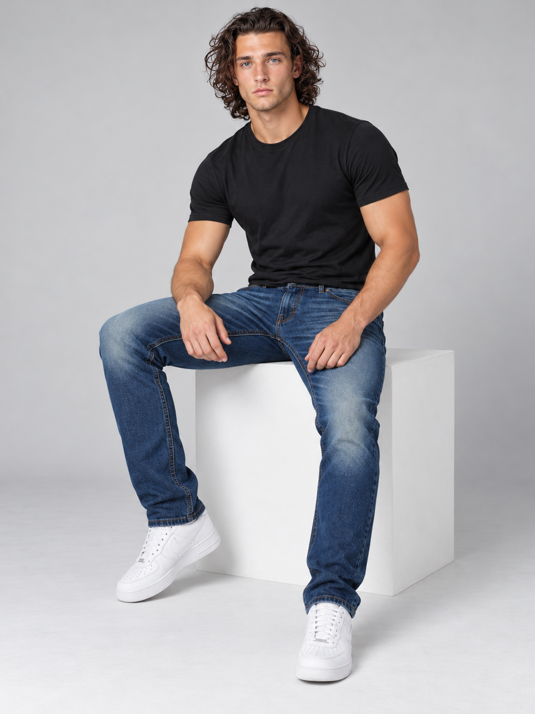 Men’s Premium Straight Fit Classic Denim Jeans