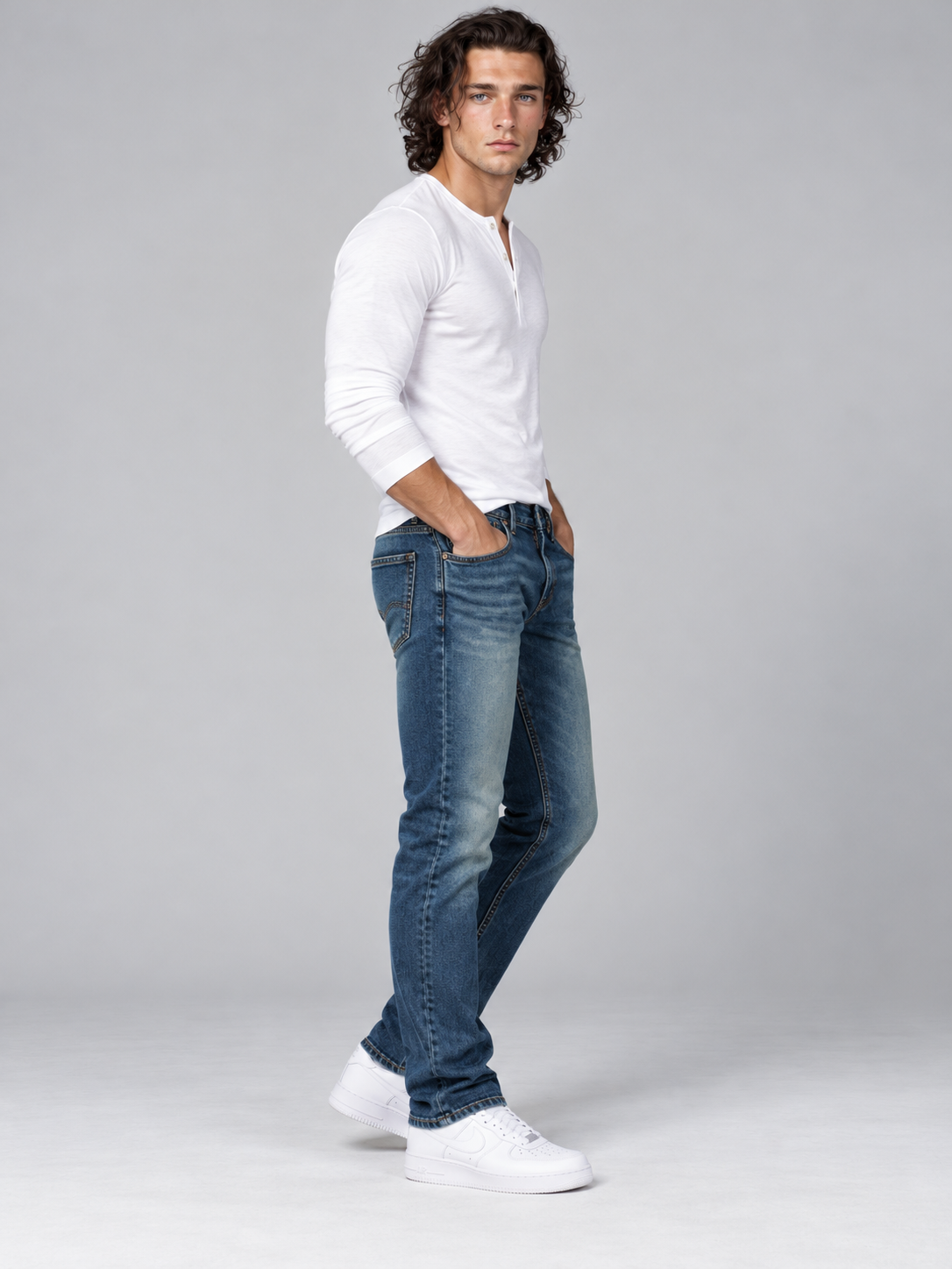 Men’s Premium Straight Fit Classic Denim Jeans
