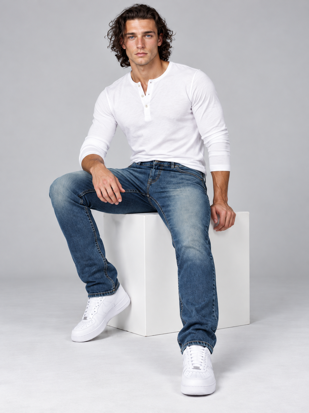 Men’s Premium Straight Fit Classic Denim Jeans