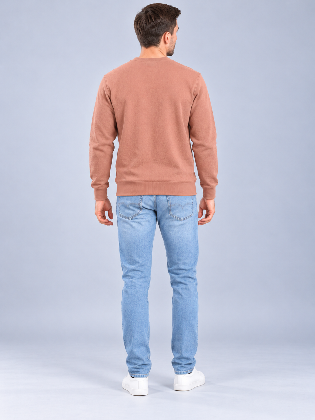 Men’s Premium Round Neck Rust Sweatshirt