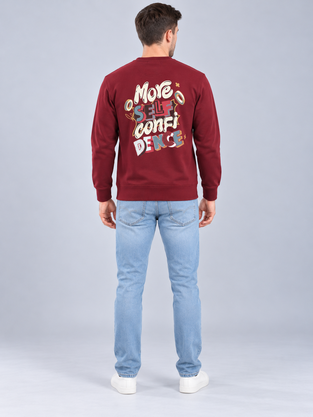 Mehroon Colour Regular Fit  Primium Sweatshirt