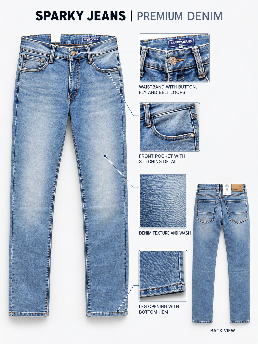 Men's Premium Slim Fit Denim Jeans
