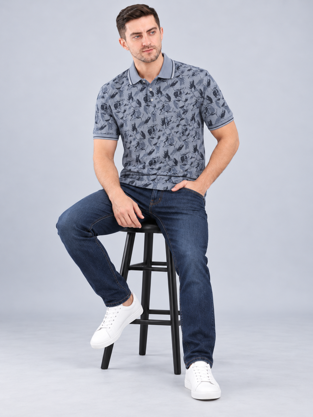Men’s Premium Cotton Blend Half Sleeve T-Shirt