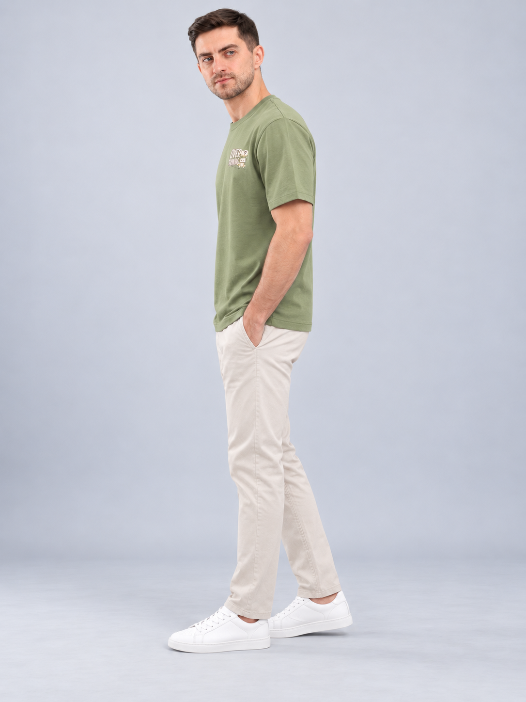 Men’s Premium Cotton Blend Half Sleeve T-Shirt