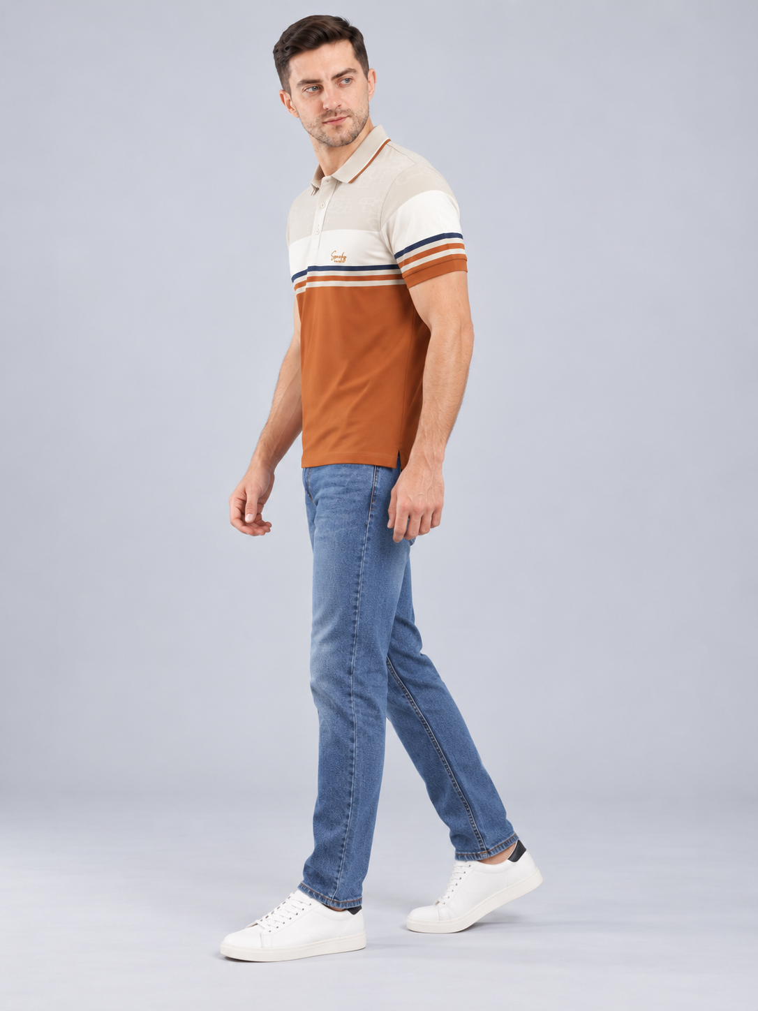Men’s Premium Cotton Blend Half Sleeve T-Shirt