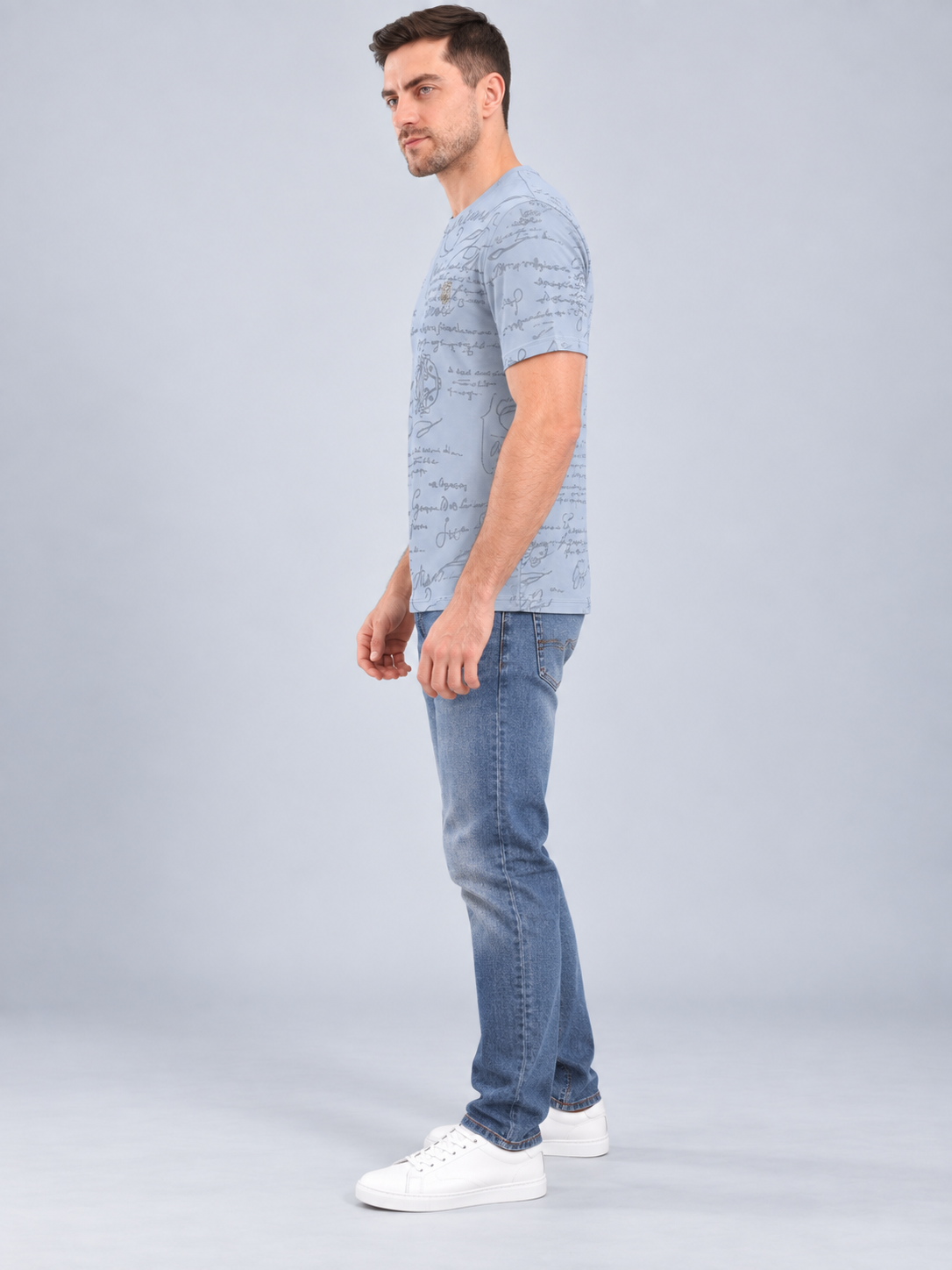 Men’s Premium Cotton Blend Half Sleeve T-Shirt