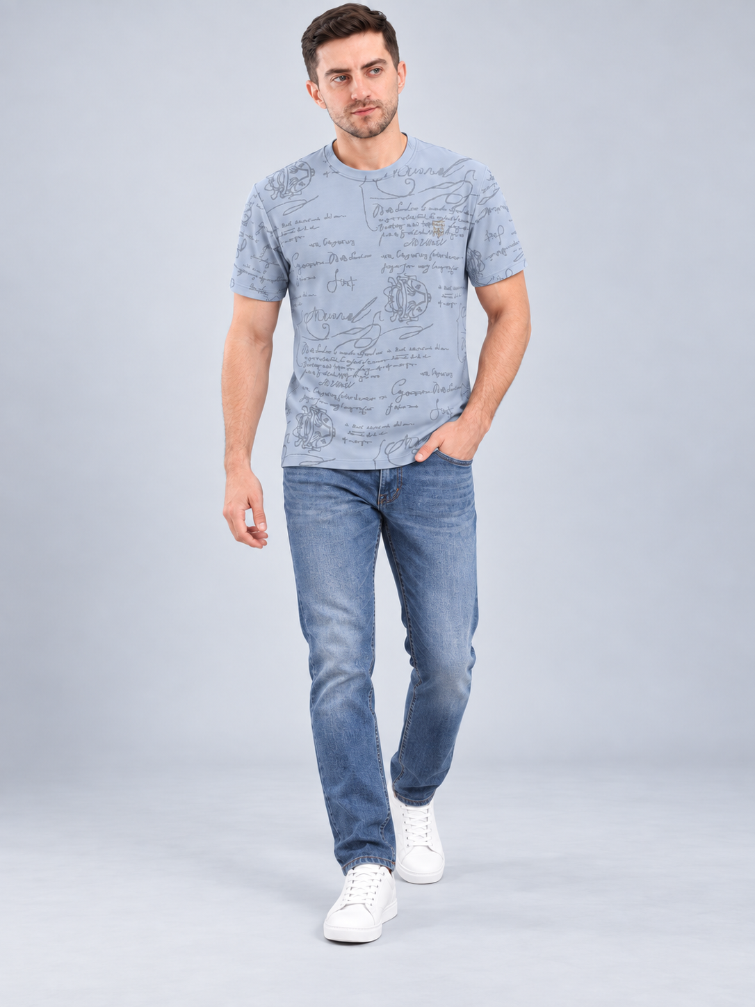 Men’s Premium Cotton Blend Half Sleeve T-Shirt