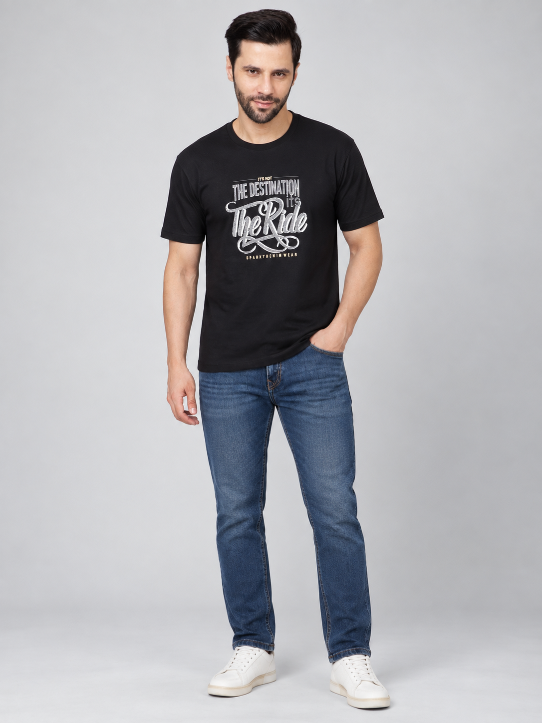 Men’s Premium Cotton Blend Half Sleeve T-Shirt