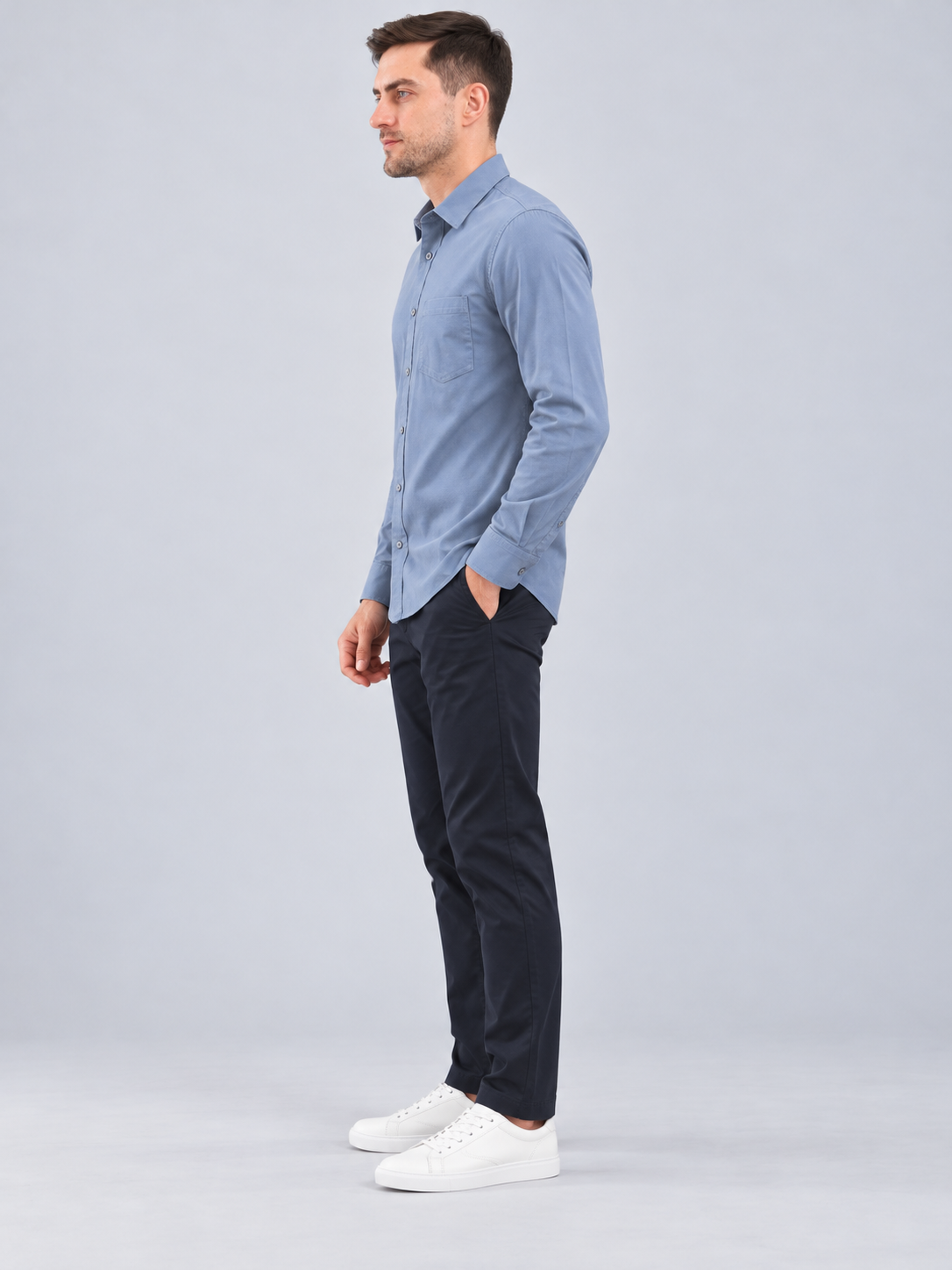 Men’s Premium Plain Casual Shirt