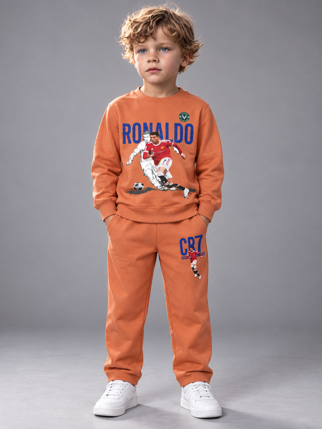 Yellow Racing Car Printed Sweatshirt & Track Pants Co-Ord Set